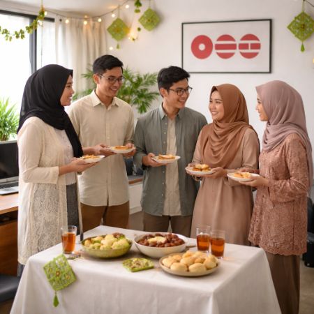 acara halal bihalal dengan rekan kerja