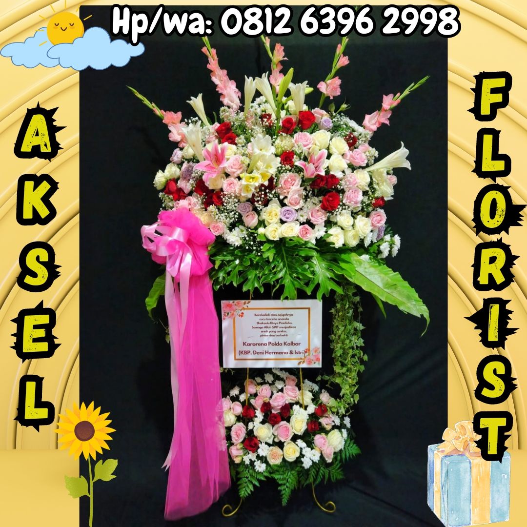 Standing Flower Pernikahan ke Istana Koki Restaurant & Grand Ballroom Medan