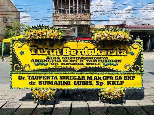 Tempat pesan papan bunga murah di Medan